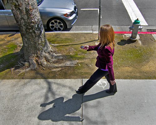 Texting and walking