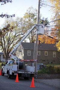 Google Fiber line installation