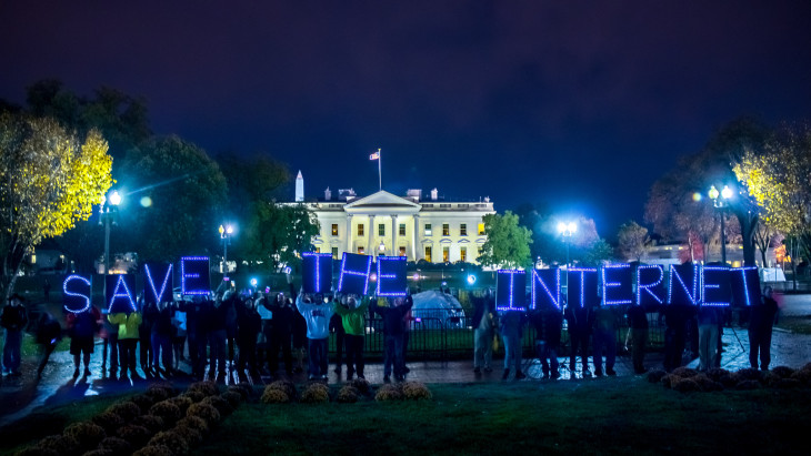 Save the Internet White House protest