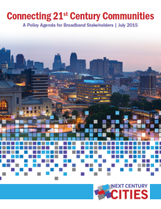 Kansas City was cited as an exemplar in Next Century Cities broadband agenda.